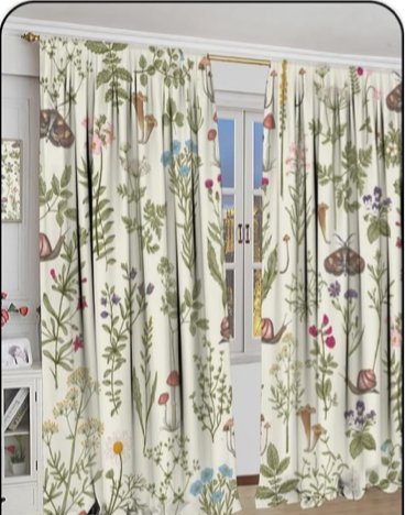 Botanical Mushroom Print Blackout Curtains for a Nature-Inspired Look