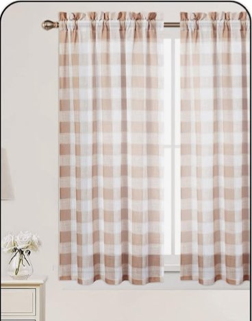 Curtain Tiers for a Semi-Sheer Look