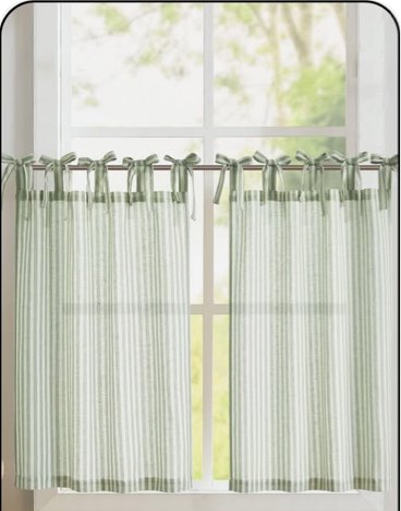 Striped Linen Curtains with an Airy, Light Feel