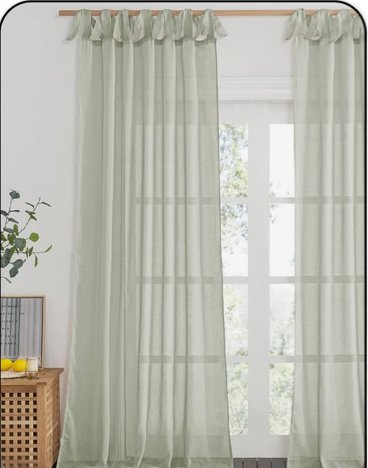 Textured Linen Sheer Curtains for Soft, Filtered Light
