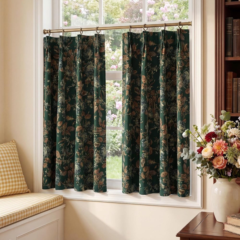 Botanical Velvet Curtains