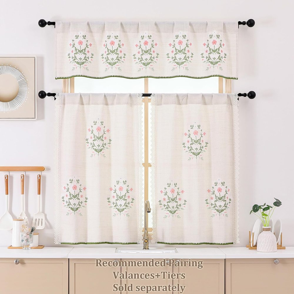 Vintage-Inspired Rose Print Curtains