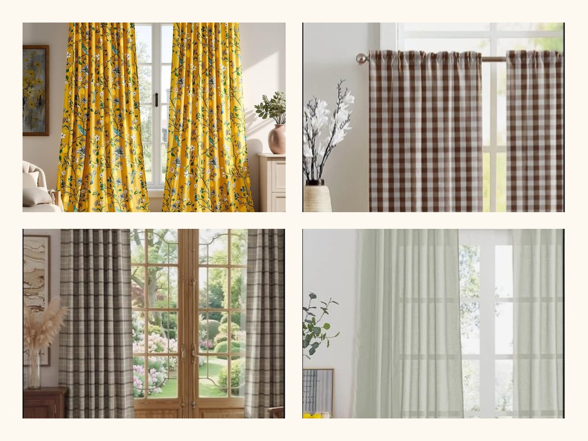 Anthro-inspired curtains collage