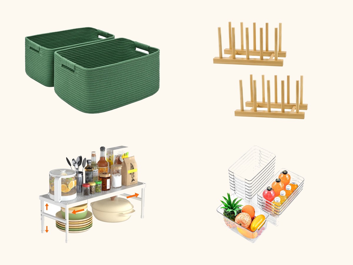 Kitchen organization finds collage
