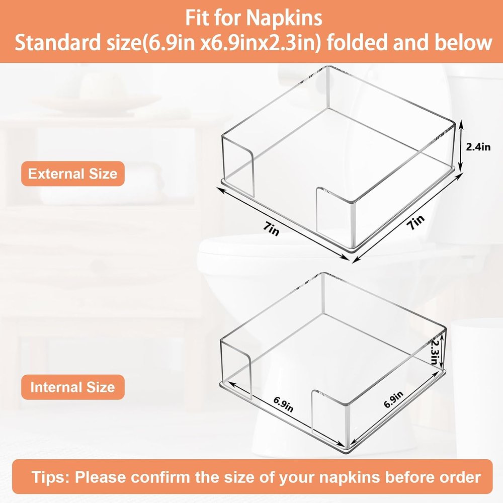 Acrylic Tray for Napkin or *Coffee Filter* Storage