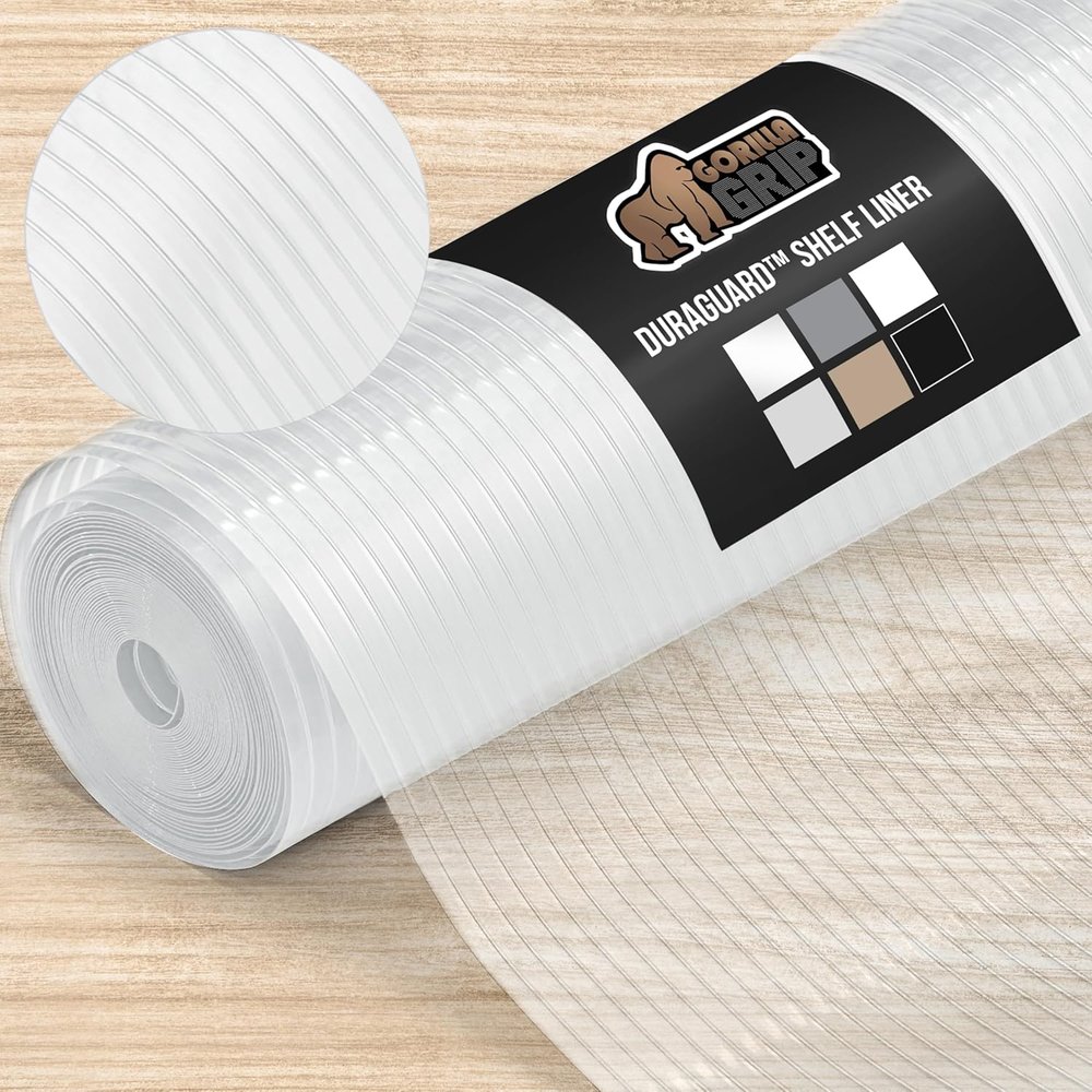 Ribbed Shelf Liner for Waterproof Cabinet Protection