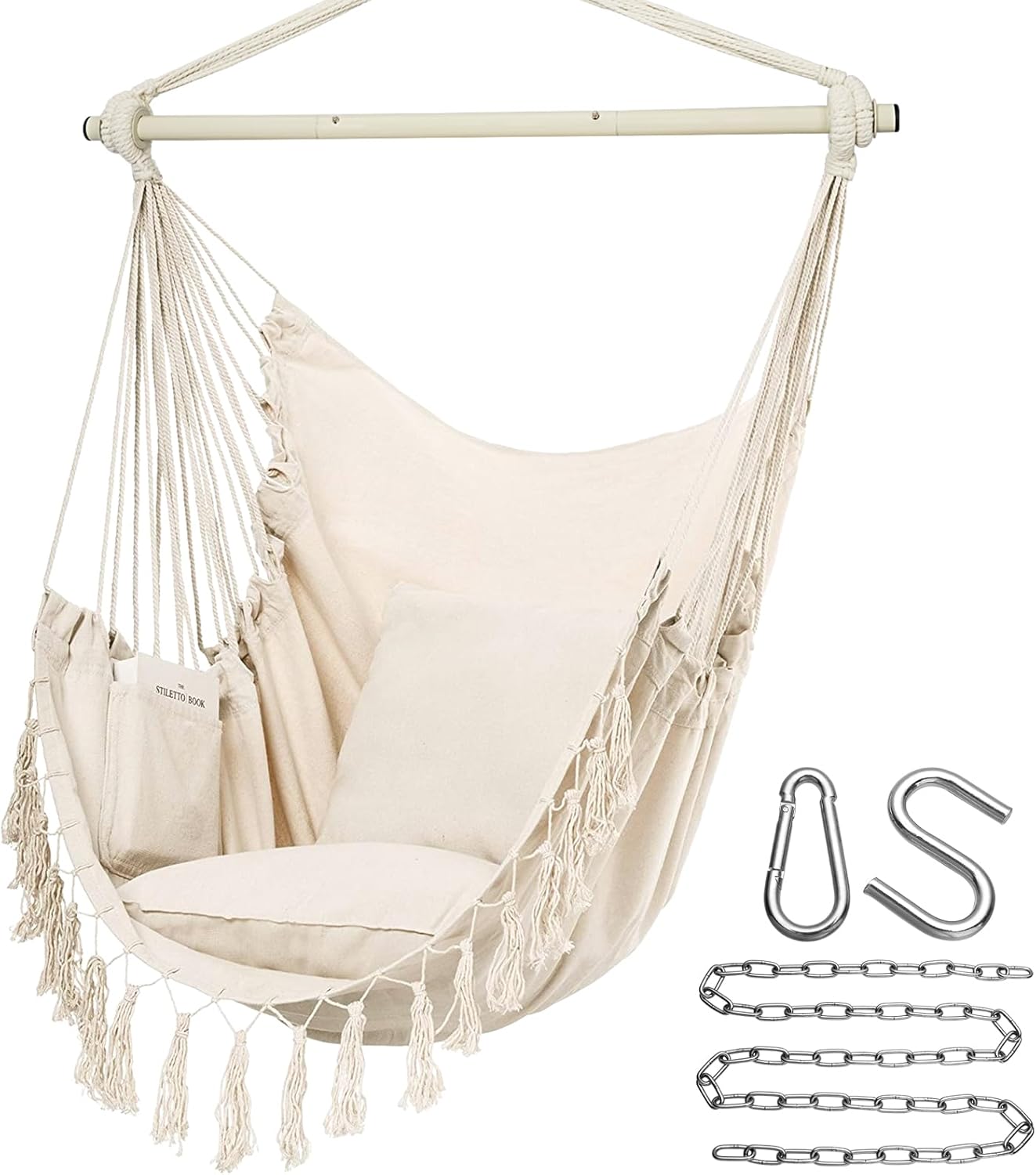 Macrame Hammock Chair for a Nook That Hangs